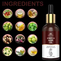 Intimify Stretch mark oil, Herbal stretch mark oil smoothens itchy and stretchy skin improves uneven skin tone in 30ml Pack of 2.-thumb2