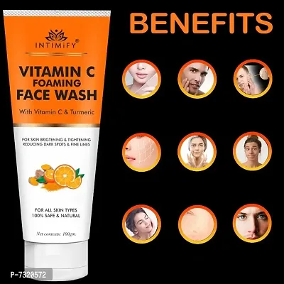 Intimify Natural vitamin c face wash, Dark Spot removal for Anti-Ageing and Skin repair 100gm Pack of 2.-thumb2