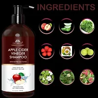 Intimify Natural apple cider shampoo, Herbal apple cider shampoo, Dandruff free shampoo with all natural Apple cider Vineger in 200ml Pack of 2.-thumb2