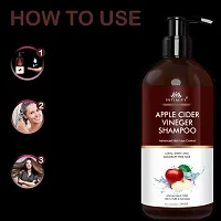 Intimify Natural apple cider shampoo, Herbal apple cider shampoo, Dandruff free shampoo with all natural Apple cider Vineger in 200ml Pack of 2.-thumb3