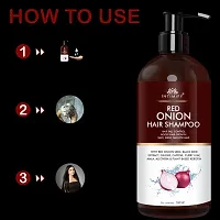 Intimify Red onion shampoo, Hair growth shampoo, Removes dandruff with Onion, Bhringraj, Methi, gets sliky  shiny hair reduce hair loss 200ml Pack of 2.-thumb2