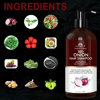 Intimify Red onion shampoo, Hair growth shampoo, Removes dandruff with Onion, Bhringraj, Methi, gets sliky  shiny hair reduce hair loss 200ml Pack of 2.-thumb3