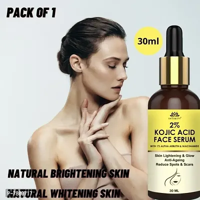 Intimify Kojic Acid Face serum Whitening Enriched with Kojic Acid, 1% Alpha Arbutin, Niacinamide, For Glowing Skin, Lightening skin 30ml Pack of 1-thumb0