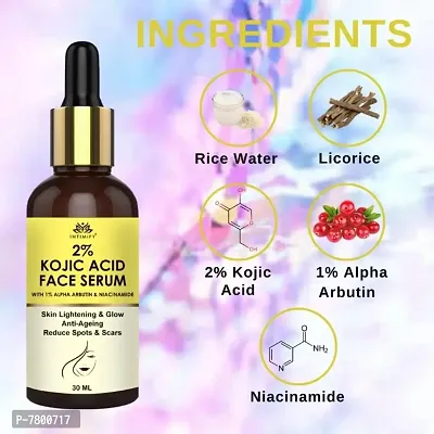 Intimify Kojic Acid Face serum Whitening Enriched with Kojic Acid, 1% Alpha Arbutin, Niacinamide, For Glowing Skin, Lightening skin 30ml Pack of 1-thumb4