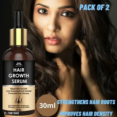 Intimify Hair growth serum for damaged hair, for smooth and shiny hair 30ml Pack of 2