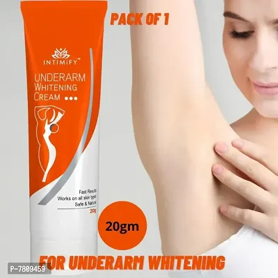 Intimify Body Skin Underarm Lightening Whitening Polishing Cream for Fair Skin and Smoother Underarms Moisturizer Lotion 20g Pack of 1