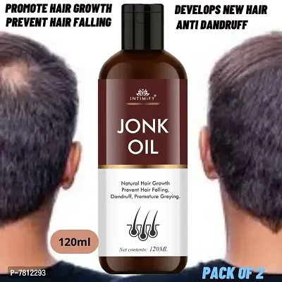 Intimify Herbal Jonk Oil for Hair problems in Men  Women 120ml Pack of 2