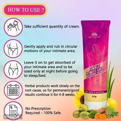 Intimify, intimate whitening cream, intimate lightening cream, female intimate, skin whitening cream, bikini whitening cream 20g Pack of 3-thumb3