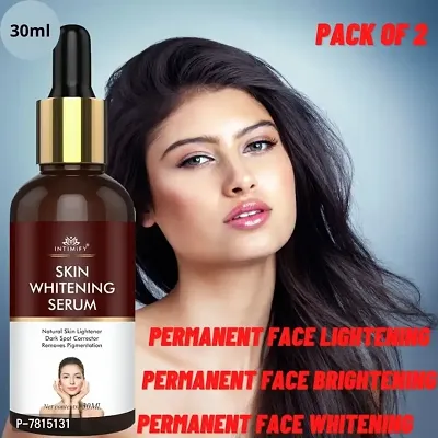 Intimify Serum for Skin whitening, Brightening and Hyperpigmentation removes dark spot from face 30ml Pack of 2