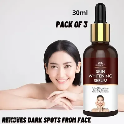 Intimify Skin Whitening Serum for Permanent Face Glow, skin Lightening, Skin Glowing, Face Whitening, Face Brightening, Anti Aging and Anti Wrinkles 30ml Pack of 3