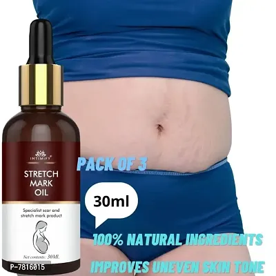 Intimify Stretch Mark oil for men  women Promotes Skin Cell Regeneration 30ml Pack of 3