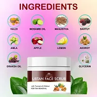 Intimify Ubtan Face Scrub for women Glowing skin oily, Skin Brightening, Dry Skin with Walnut and Turmeric for Tan removal 100ml Pack of 3-thumb3