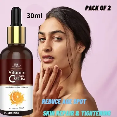 Intimify Vitamin c face serum for pigmentation, Natural vitamin C face serum for natural radiant glow and anti-ageing 30ml Pack of 2