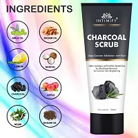 Intimify Charcoal Face scrub, Deep Clean but Mild on skin with Activated Charcoal for Deep Cleansing 100gm Pack of 1-thumb2