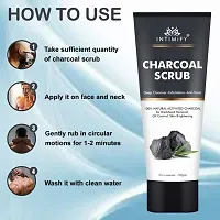 Intimify Charcoal Face Scrub for oily and Normal skin with Charcoal for Deep Exfoliation 100gm Pack of 2-thumb2