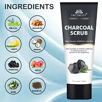 Intimify Charcoal Face Scrub for oily and Normal skin with Charcoal for Deep Exfoliation 100gm Pack of 2-thumb3