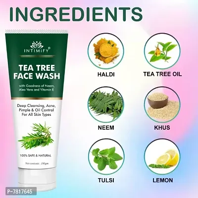 Intimify Tea tree face wash, Tea tree cleaning face wash for Anti-pimple , Anti-Acne  deep cleaning 100gm Pack of 1-thumb4