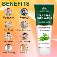 Intimify Tea Tree Natural Face wash for Acne  Pimples wash for Normal  Dry skin 100gm Pack of 2-thumb1