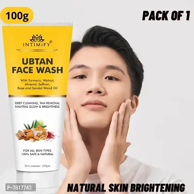 Intimify Ubtan face wash, Ubtan face wash for oily skin for Natural glow and skin brightening 100gm Pack of 1-thumb0