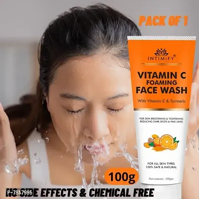 Intimify Vitamin c face wash, Best vitamin c face wash, for Skin whitening and natural glow 100gm Pack of 1-thumb0