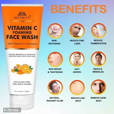 Intimify Vitamin c face wash, Best vitamin c face wash, for Skin whitening and natural glow 100gm Pack of 1-thumb2