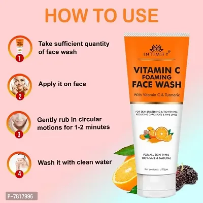 Intimify Natural vitamin c face wash, Dark Spot removal for Anti-Ageing and Skin repair 100gm Pack of 2-thumb4