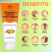 Intimify Brightening Vitamin C Foaming with Built-In Face Brush for deep cleansing - No Parabens, Sulphate, Silicones  Color 100gm Pack of 3-thumb1