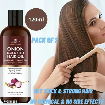 Intimify Onion Hair Oil For Hair Growth With Onion  Neem 120ml Pack of 2