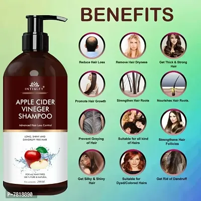 Intimify Apple cider shampoo No Sulphate  Parabens 200ml Pack of 1-thumb4