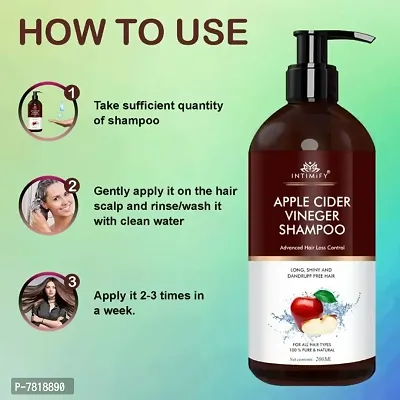 Intimify Apple cider shampoo No Sulphate  Parabens 200ml Pack of 1-thumb2