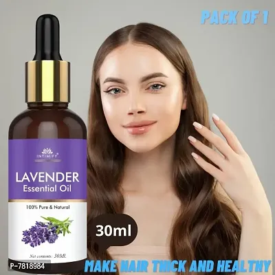 Intimify Lavender oil for hair, Skin Oil for healthy hair scalp and smooth skin 100% Natural in 30ml Pack of 1