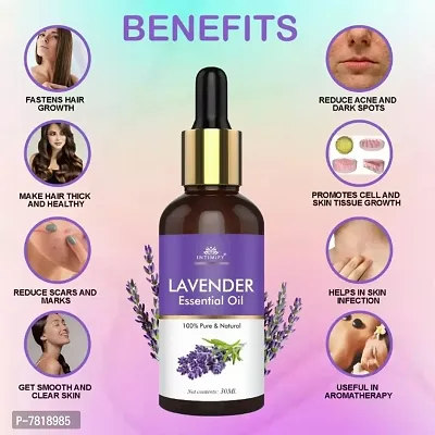 Intimify Best lavender hair oil,Natural lavender hair oil for All hair  Skin type make hair thick  healthy 30ml Pack of 2-thumb3
