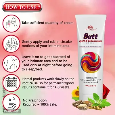 Intimify Butt Uplift  Enhancement Cream ,Big ass cream makes butt size big and tight 100g Pack of 1-thumb3