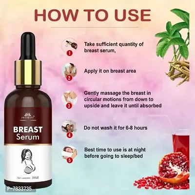 Intimify Breast serum, Breast serum for women, Breast growth oil for women Breast size increase serum for smooth breast skin 30ml Pack of 1-thumb2