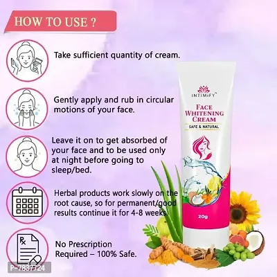 Intimify Face whitening cream for Skin whitening, scar  dark spot removal, natural fairness, 20g (Pack of 1)-thumb3