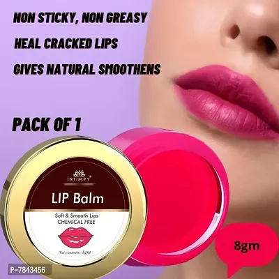 Intimify Lip balm for girls, Lip balm for dry lips, Ayurvedic lip balm, 8g (Pack of 1)