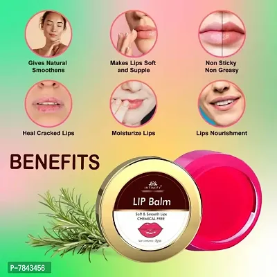 Intimify Lip balm for girls, Lip balm for dry lips, Ayurvedic lip balm, 8g (Pack of 1)-thumb2