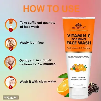 Intimify Vitamin c face wash, Best vitamin c face wash, Vitamin c face wash for oily skin, Best skin whitening vitamin c face wash, 100g (Pack of 1)-thumb3