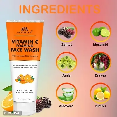 Intimify Vitamin c face wash, Best vitamin c face wash, Vitamin c face wash for oily skin, Best skin whitening vitamin c face wash, 100g (Pack of 1)-thumb4