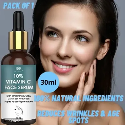 Intimify Vitamin C Facial Serum For Dull  Uneven Skin With 10% Vitamin C,Face Serum For Glowing Skin - All Skin Types 30ml Pack of 1