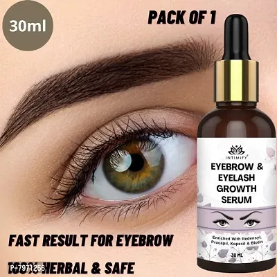 Intimify Naturals 100% Pure Eyebrow  Eyelashes Growth serum Enriched with Natural Ingredients 30 ml Pack of 1