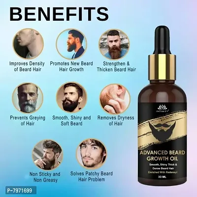 Intimify Proffesional Intensive Beard Oil for Men,Fastest Beard Growth oil 30ml Pack of 1-thumb2
