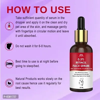 Intimify 0.3% Retinol face serum Wrinkle Control, Anti Ageing , Dark spot remover 30ml Pack of 2-thumb4