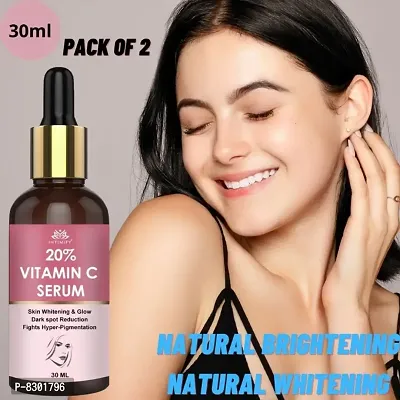 Intimify Advanced Vitamin C serum 20% Men  women for Skin Glowing, Whitening, Brightening, Lightening, Ageing, Wrinkles, Fine Lines, Pigmentation 30ml Pack of 2