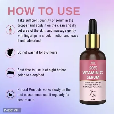 Intimify Face Serum Vitamin C 20%, Ferulic Acid 1% Brightening Anti Aging Skin Repair Decrease formation of Fine Lines Wrinkles Brown Spots Glass Bottle 30ml Pack of 1-thumb3