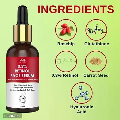 Intimify 0.3% Retinol face serum Wrinkle Control, Anti Ageing , Dark spot remover 30ml Pack of 1-thumb4