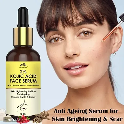 Intimify Kojic acid for lighten the skin, sun damage, scars, and age spots, skin brightening, skin whitening serum