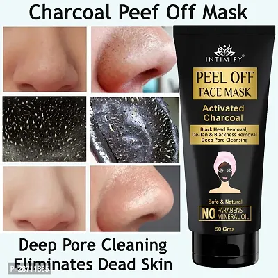 Intimify Activated Charcoal Peel Off Mask For Blackhead Remover