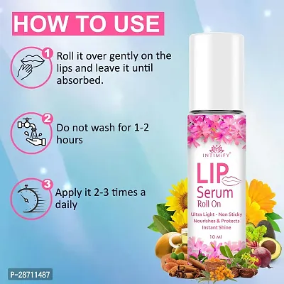 Natural Lip Serum Roll On For Beetroot Brightening Pink Lip Serum-thumb4