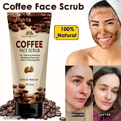 Intimify Coffee Face Scrub For Tan Removal Scrub